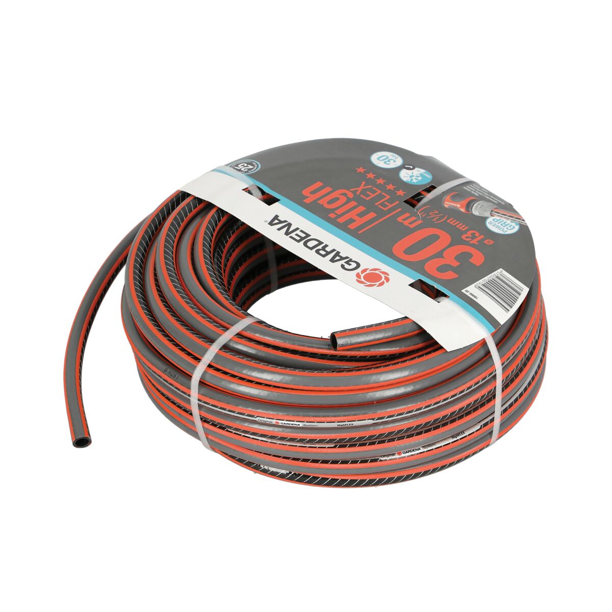 Gardena High Flex Tangle Free Design Garden Hose Black and Orange 30m x